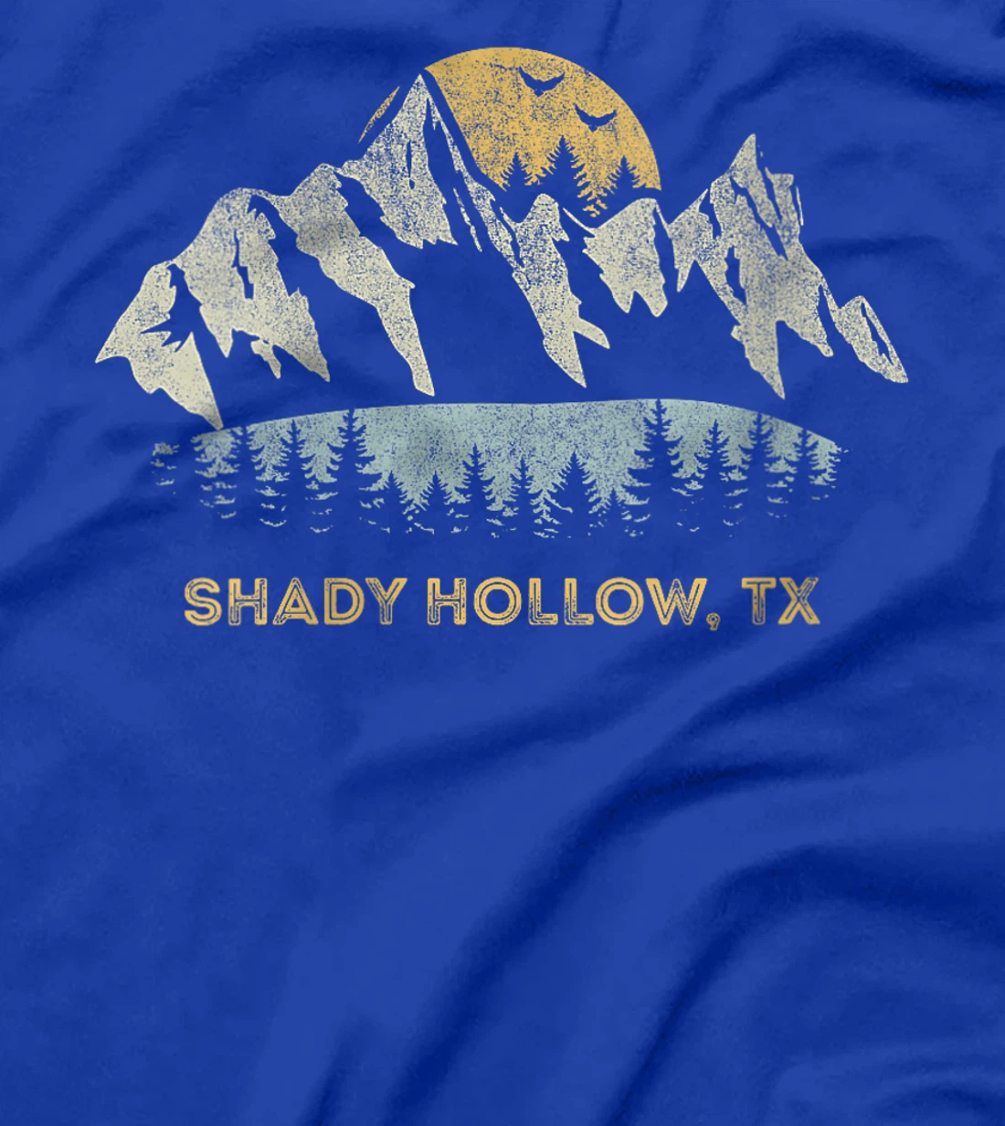 Womens Shady Hollow Texas Mountain Sunset Sunrise TX T-Shirt