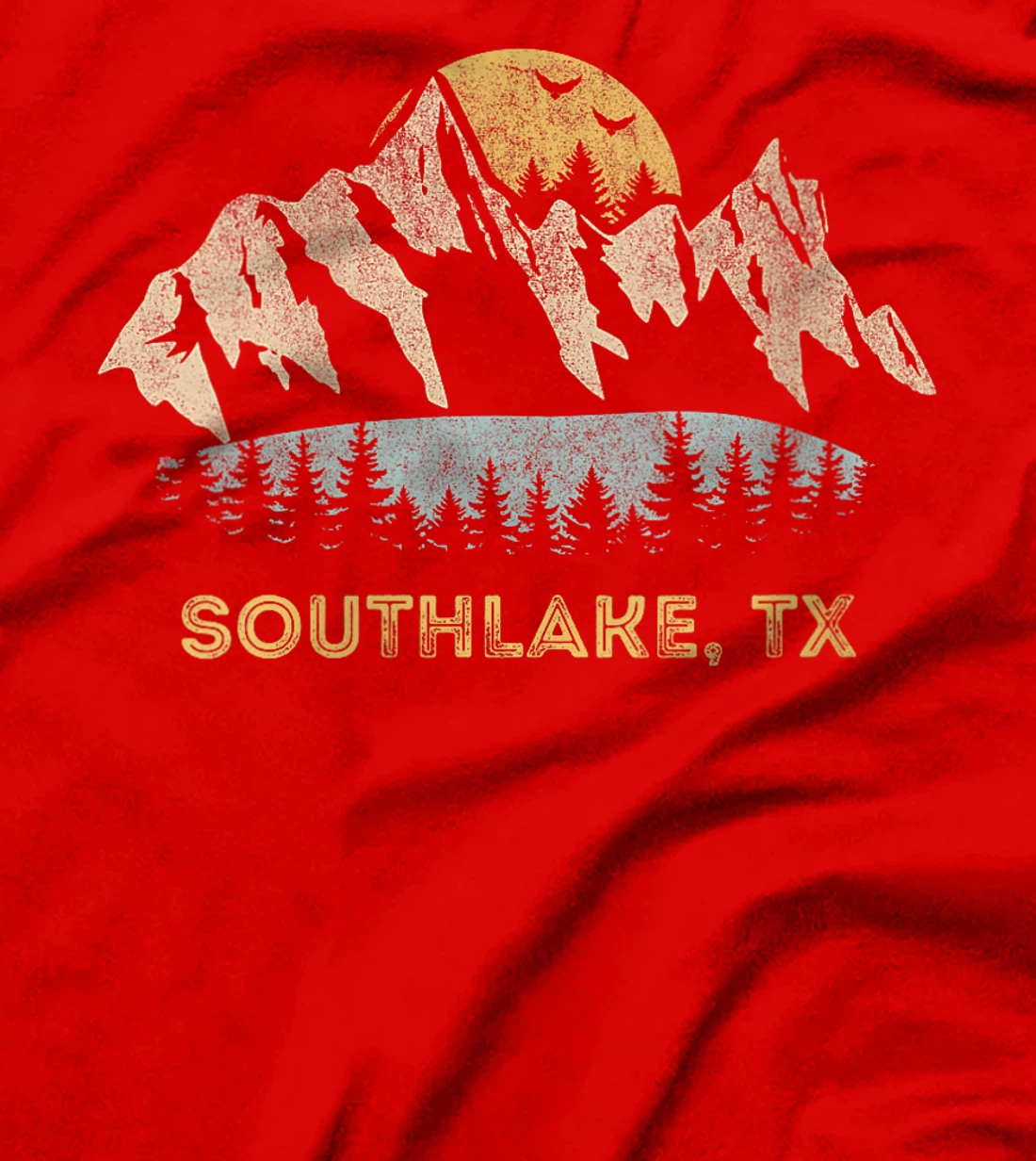 Womens Southlake Texas Mountain Sunset Sunrise TX T-Shirt