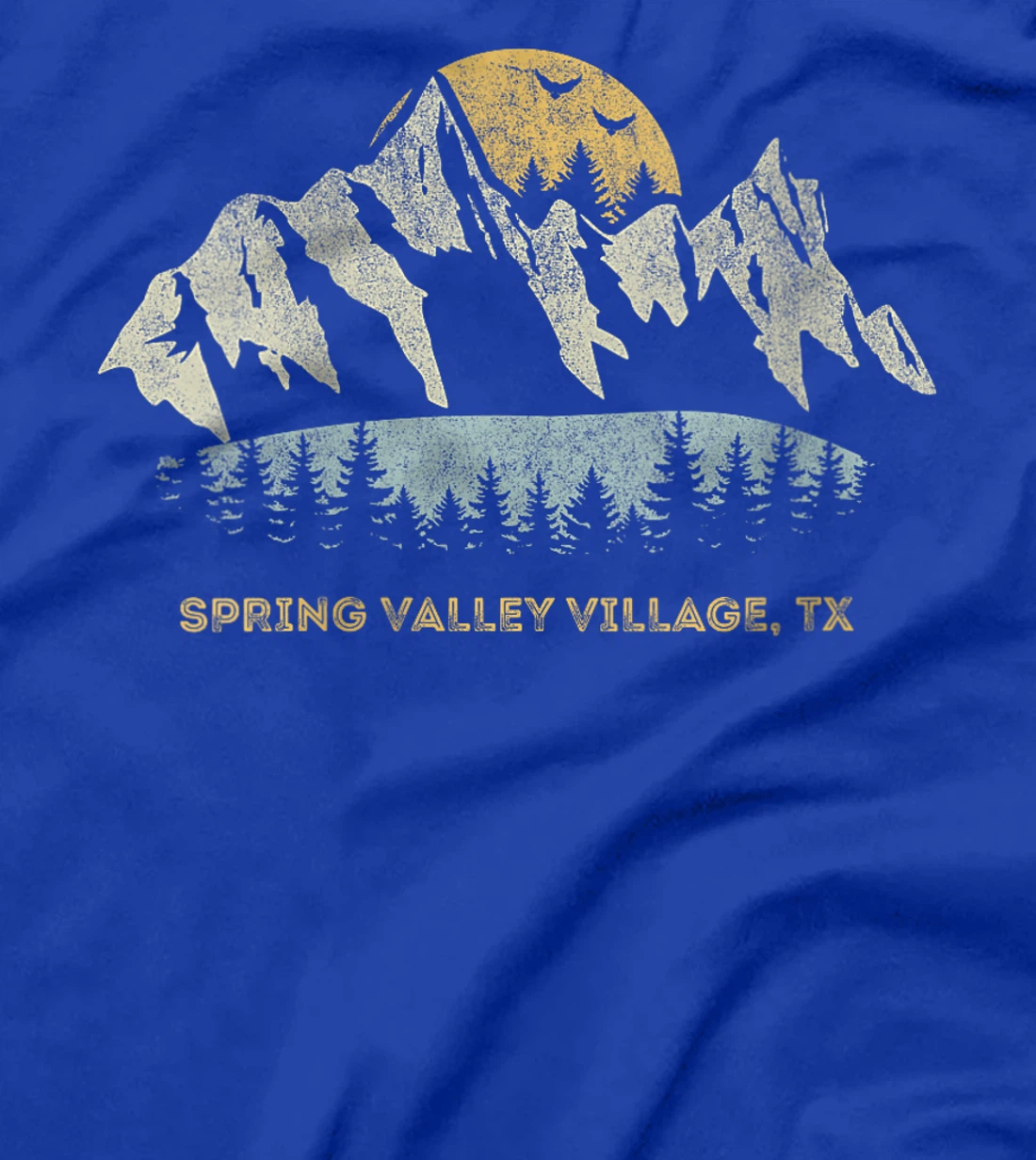 Womens Spring Valley Village Texas Mountain Sunset Sunrise TX T-Shirt