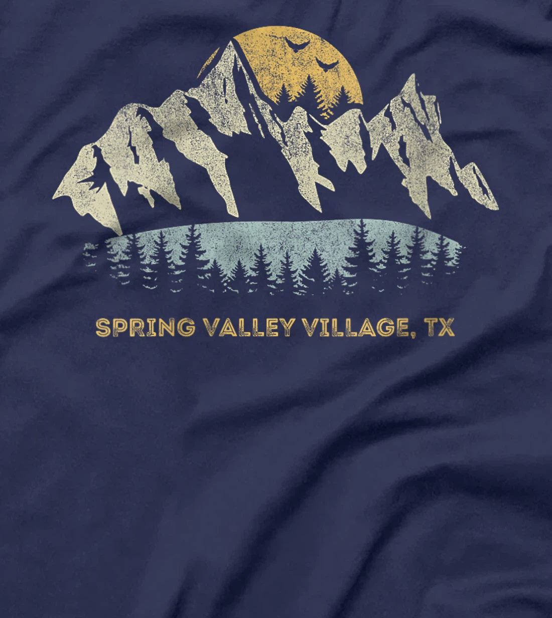 Womens Spring Valley Village Texas Mountain Sunset Sunrise TX T-Shirt