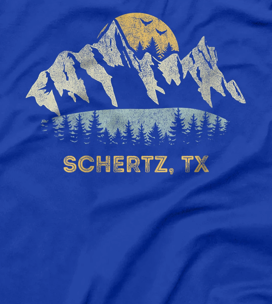 Womens Schertz Texas Mountain Sunset Sunrise TX T-Shirt