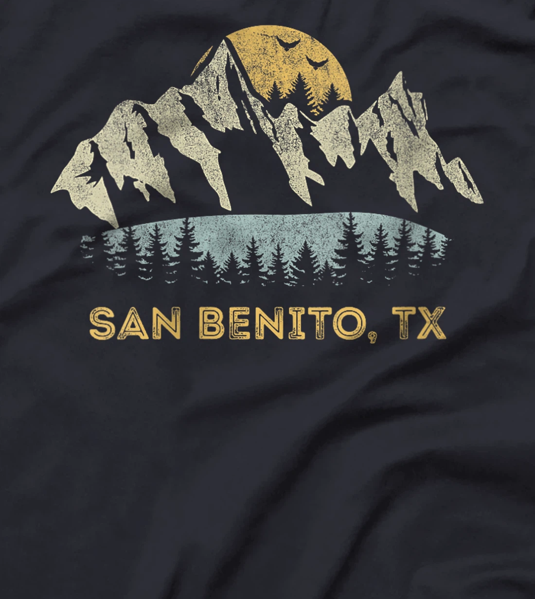 Womens San Benito Texas Mountain Sunset Sunrise TX T-Shirt