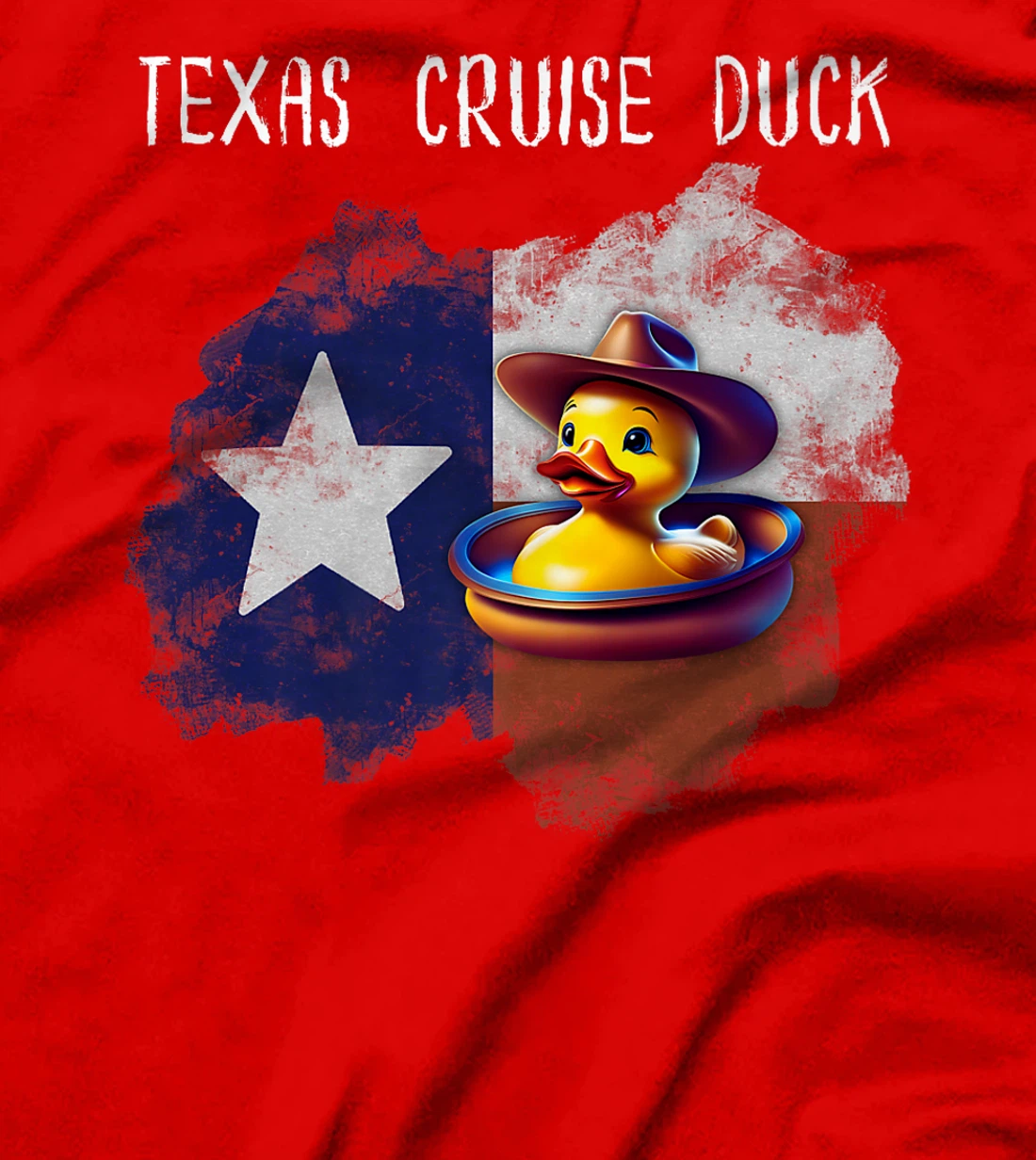 Texas Cruise Duck Star Flag Proud Red White Blue Hat Costume Premium T-Shirt