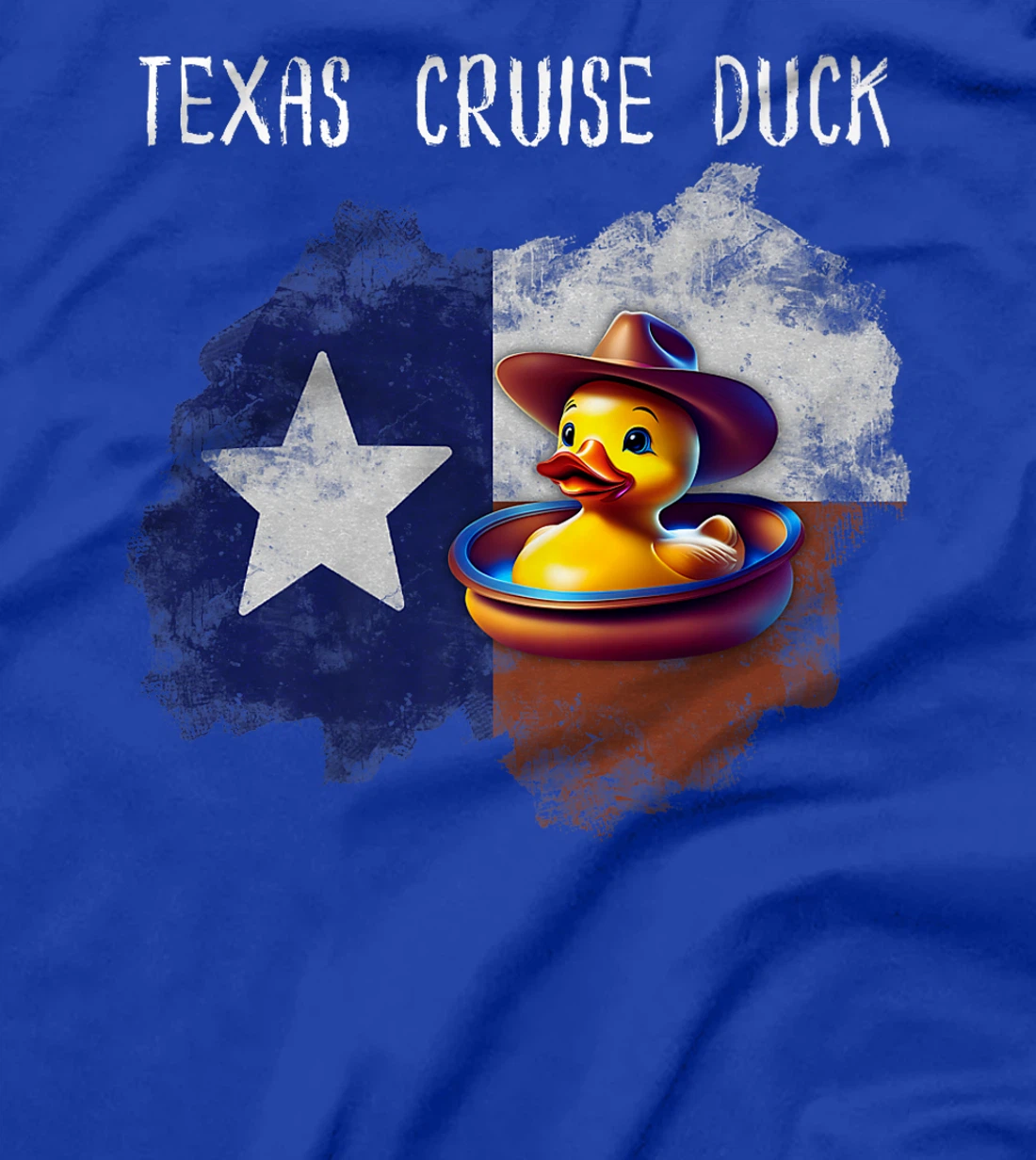 Texas Cruise Duck Star Flag Proud Red White Blue Hat Costume Premium T-Shirt