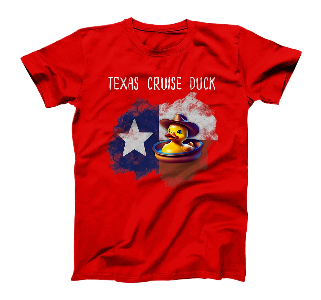 Texas Cruise Duck Star Flag Proud Red White Blue Hat Costume Premium T-Shirt