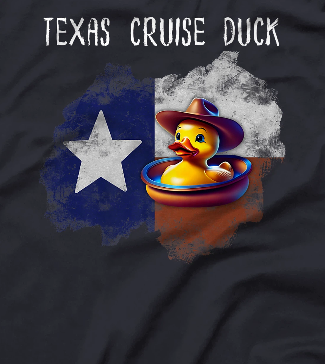 Texas Cruise Duck Star Flag Proud Red White Blue Hat Costume Premium T-Shirt