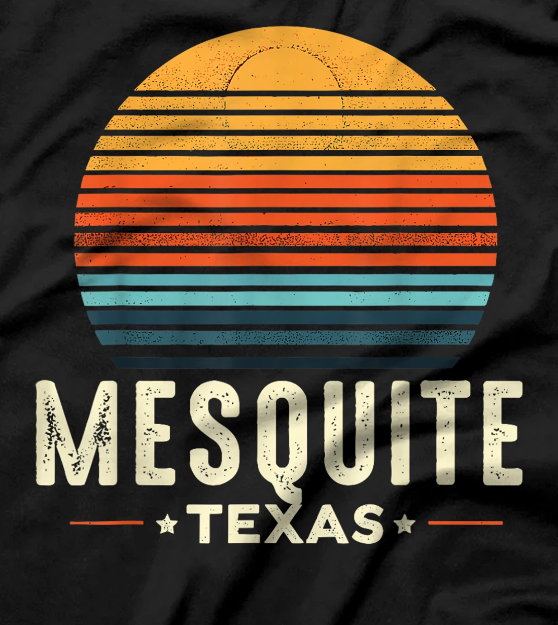 Retro Sunset Mesquite Texas T-Shirt