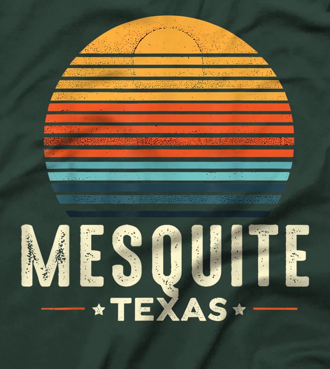 Retro Sunset Mesquite Texas T-Shirt