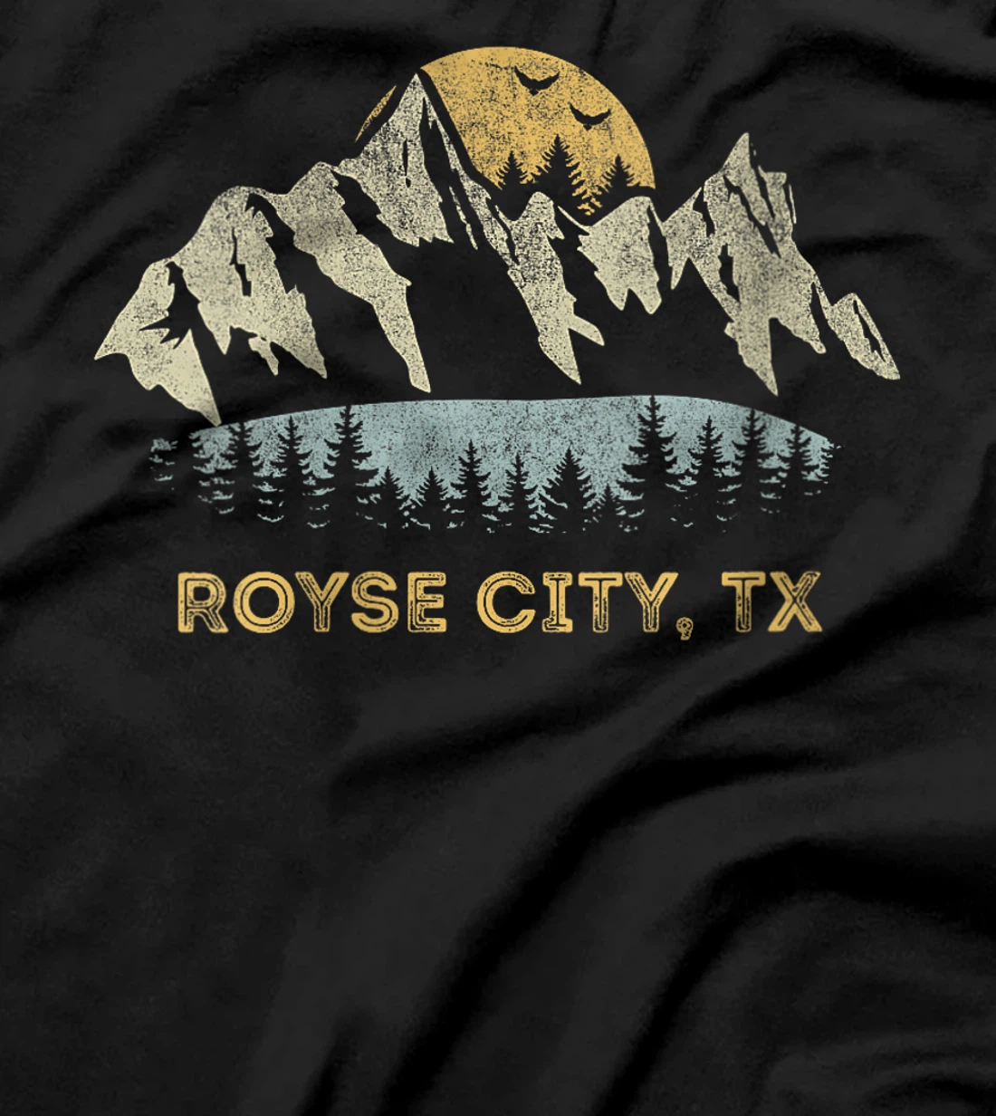 Womens Royse City Texas Mountain Sunset Sunrise TX T-Shirt