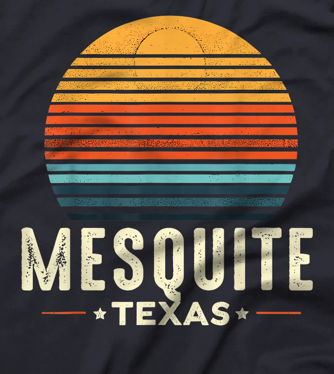 Retro Sunset Mesquite Texas T-Shirt