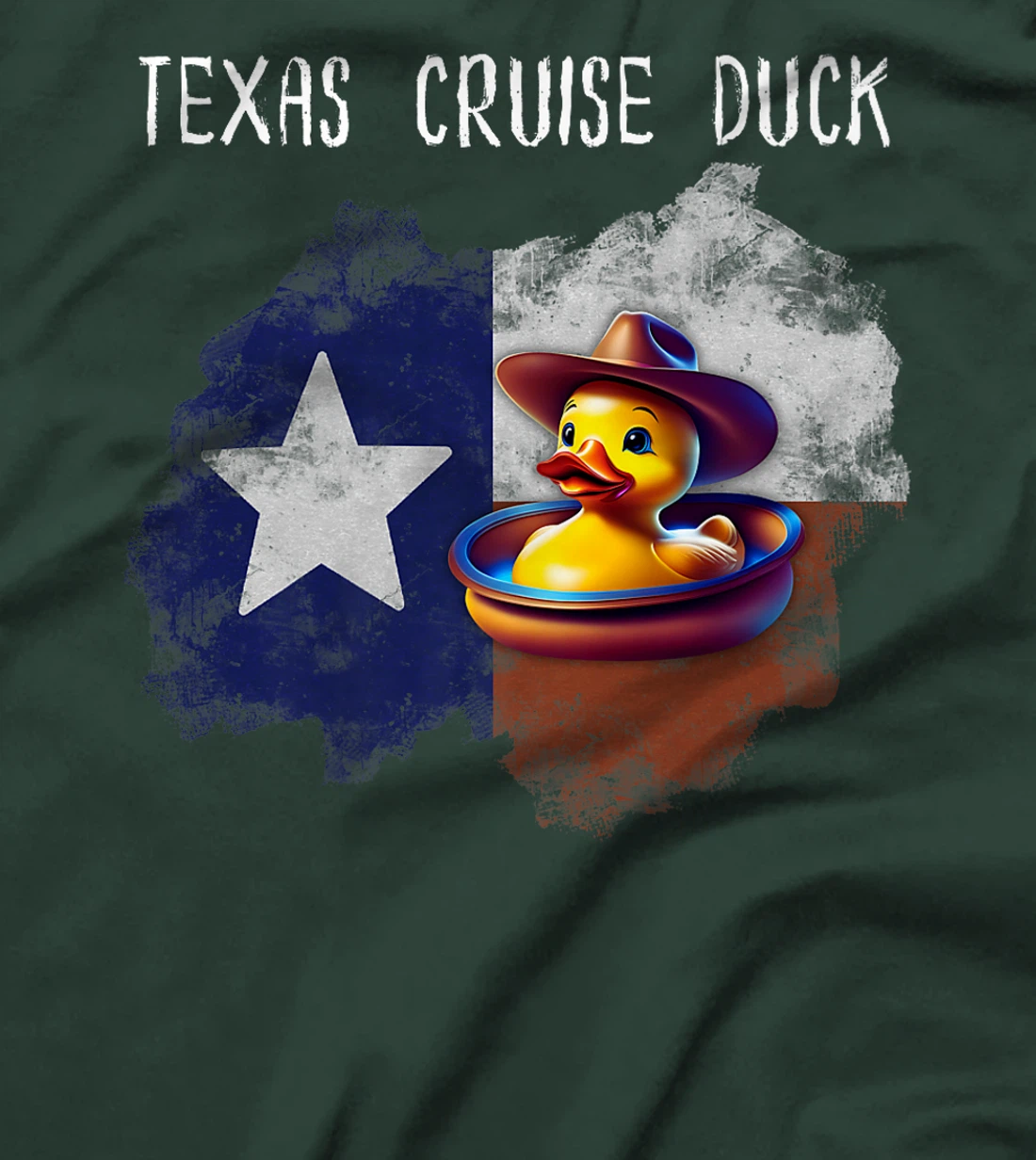 Texas Cruise Duck Star Flag Proud Red White Blue Hat Costume Premium T-Shirt