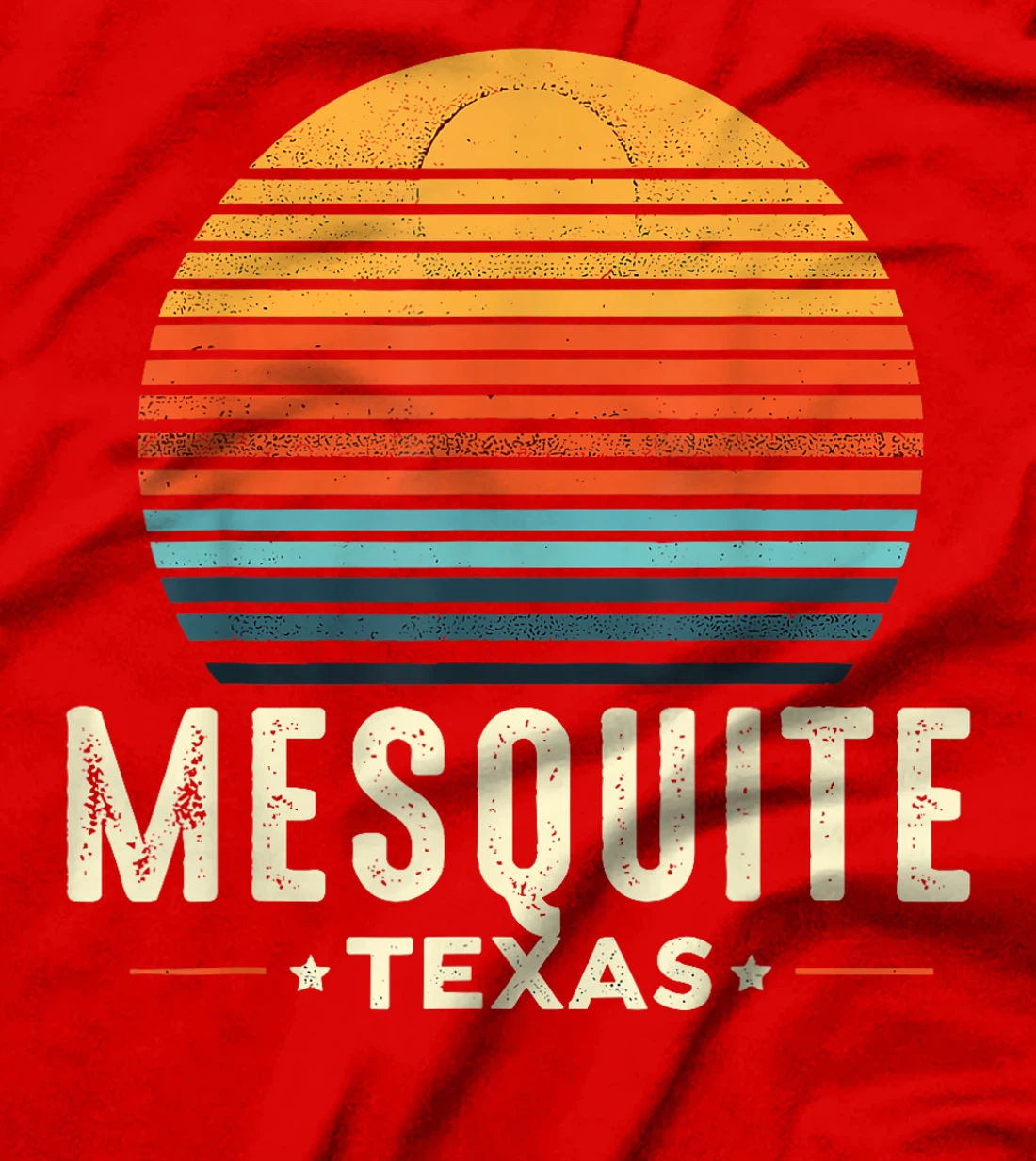 Retro Sunset Mesquite Texas T-Shirt