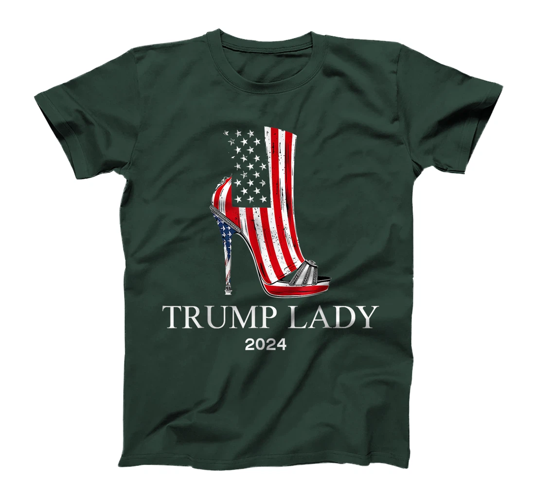 Trump Laday 2024, High heels Shoes, US Flag T-Shirt