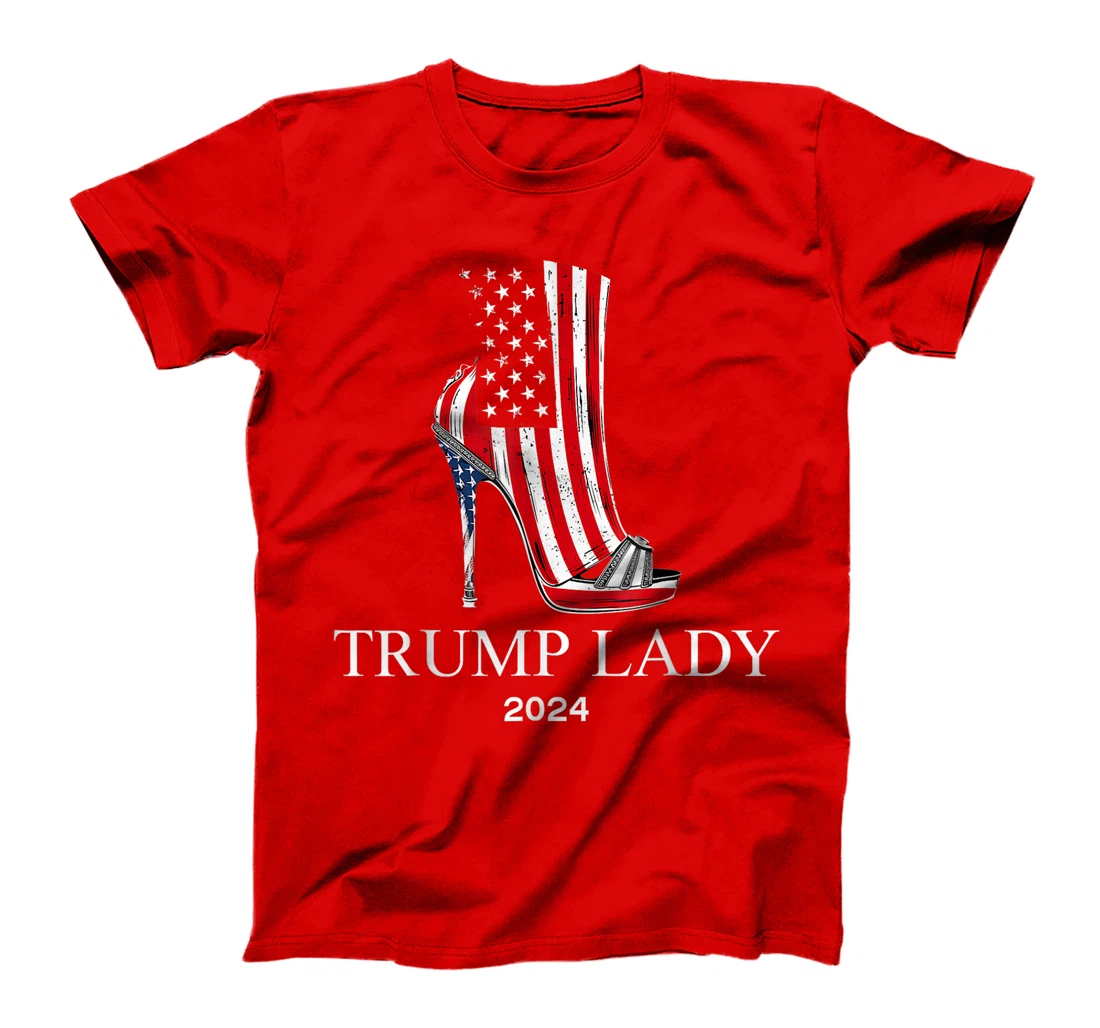 Trump Laday 2024, High heels Shoes, US Flag T-Shirt