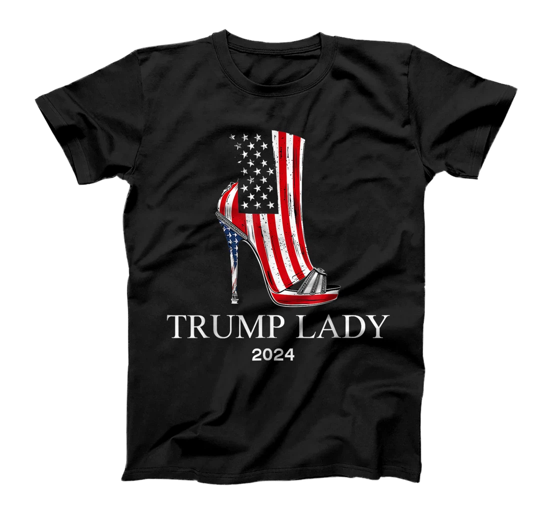 Trump Laday 2024, High heels Shoes, US Flag T-Shirt
