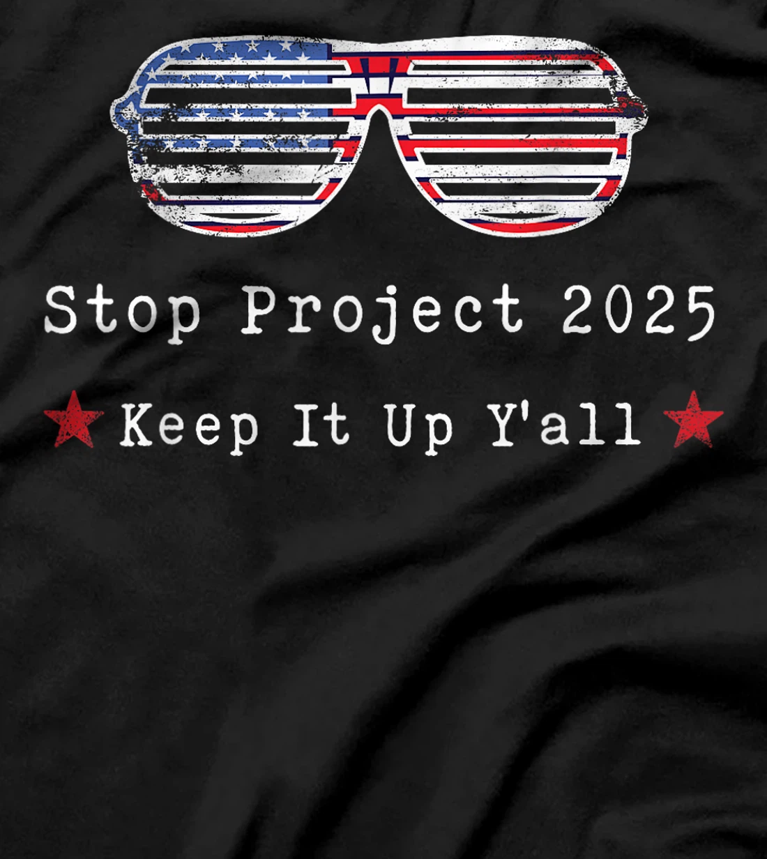 Stop Project 2025 pro Democracy Anti Trump Election 2024 T-Shirt