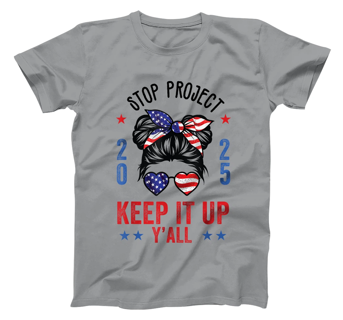 Stop Project 2025 pro Democracy Anti Trump Election 2024 T-Shirt