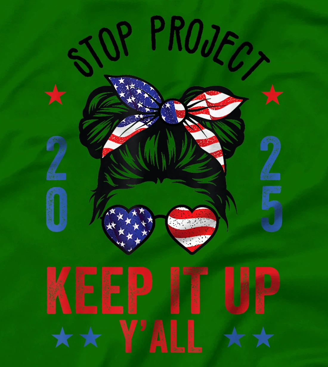 Stop Project 2025 pro Democracy Anti Trump Election 2024 T-Shirt
