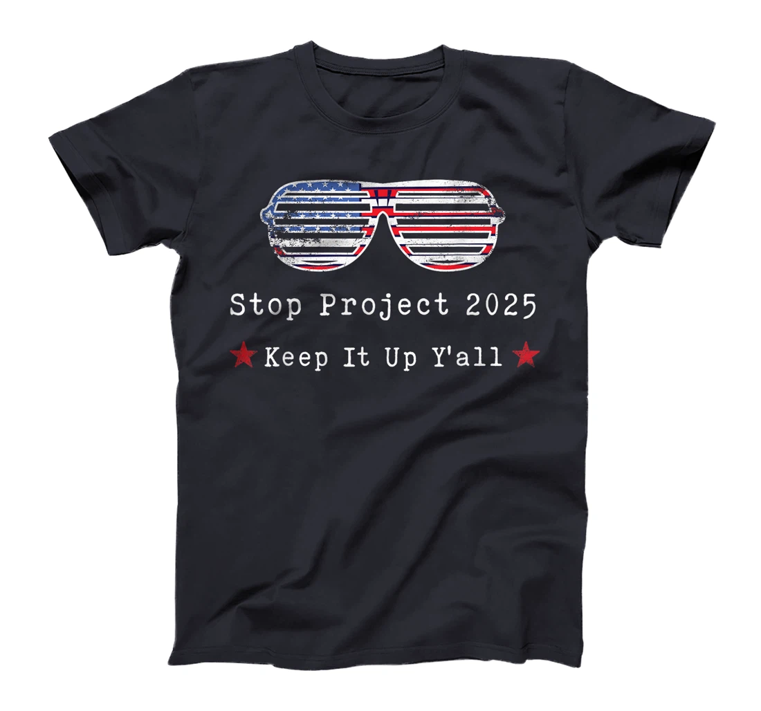 Stop Project 2025 pro Democracy Anti Trump Election 2024 T-Shirt