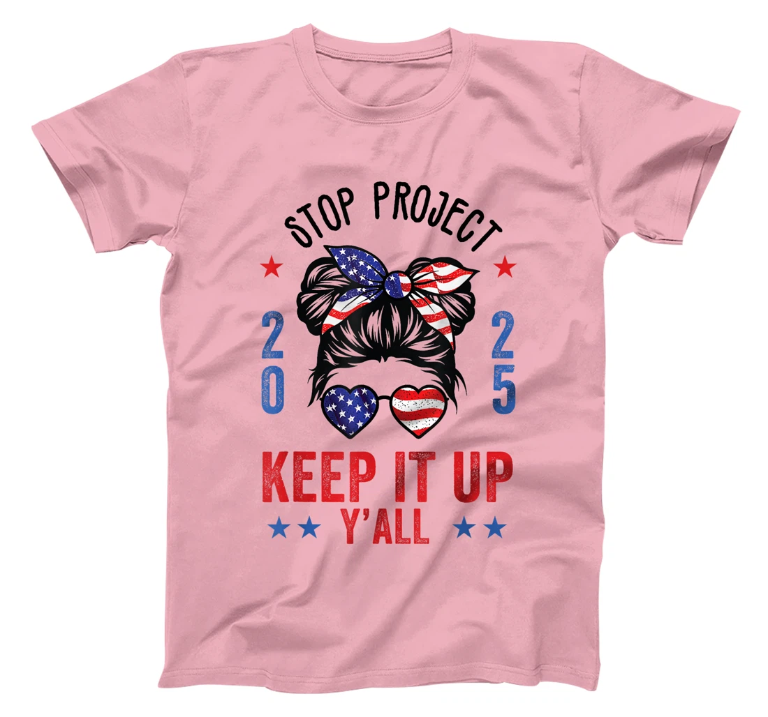 Stop Project 2025 pro Democracy Anti Trump Election 2024 T-Shirt