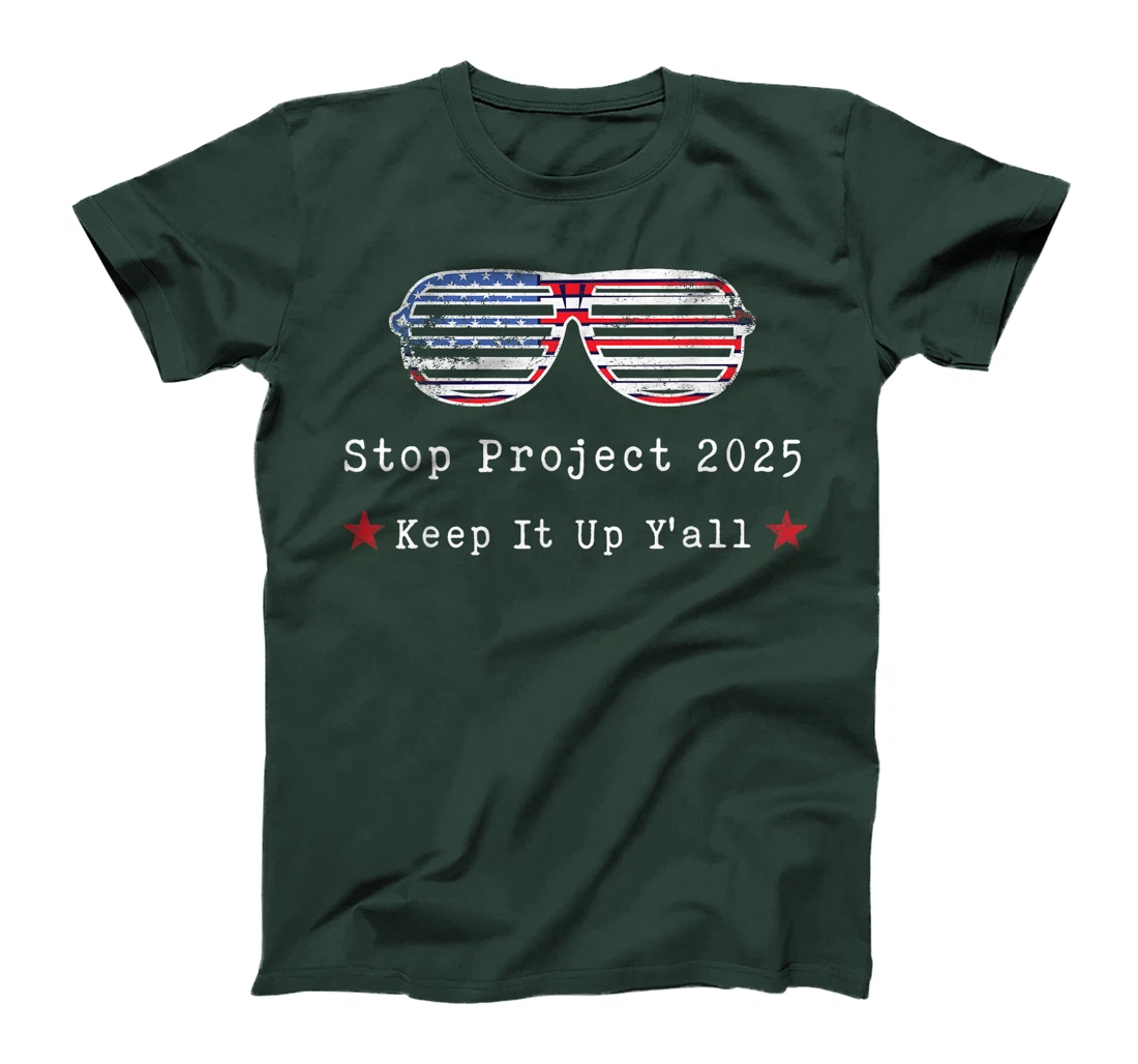 Stop Project 2025 pro Democracy Anti Trump Election 2024 T-Shirt