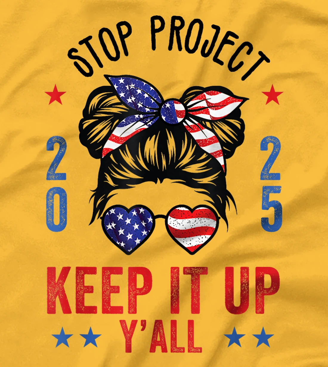 Stop Project 2025 pro Democracy Anti Trump Election 2024 T-Shirt
