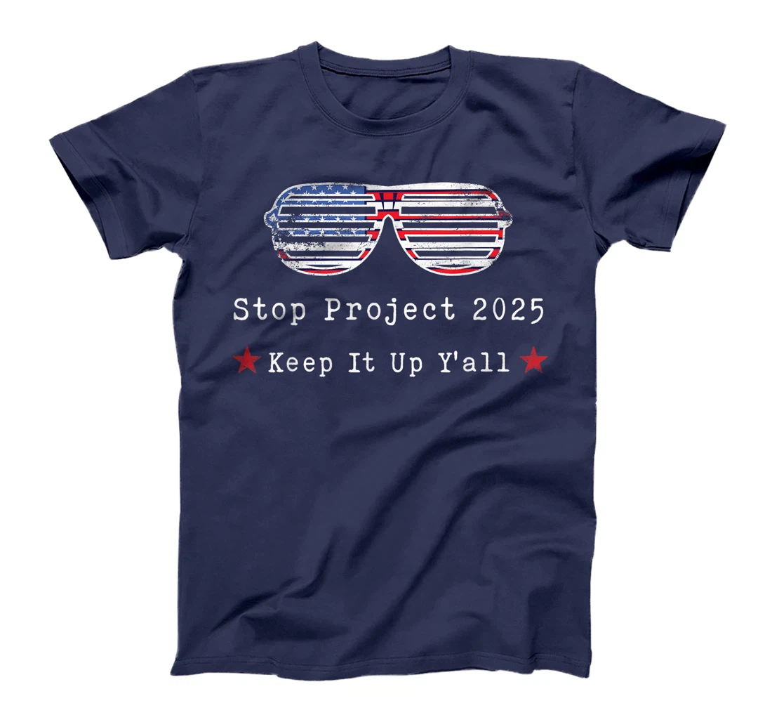 Stop Project 2025 pro Democracy Anti Trump Election 2024 T-Shirt