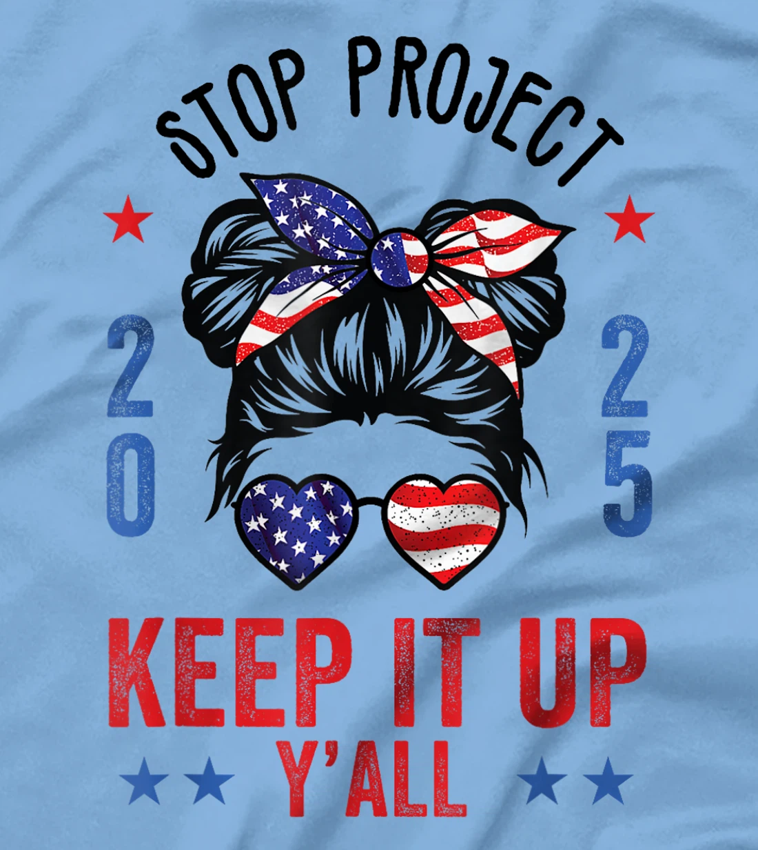 Stop Project 2025 pro Democracy Anti Trump Election 2024 T-Shirt