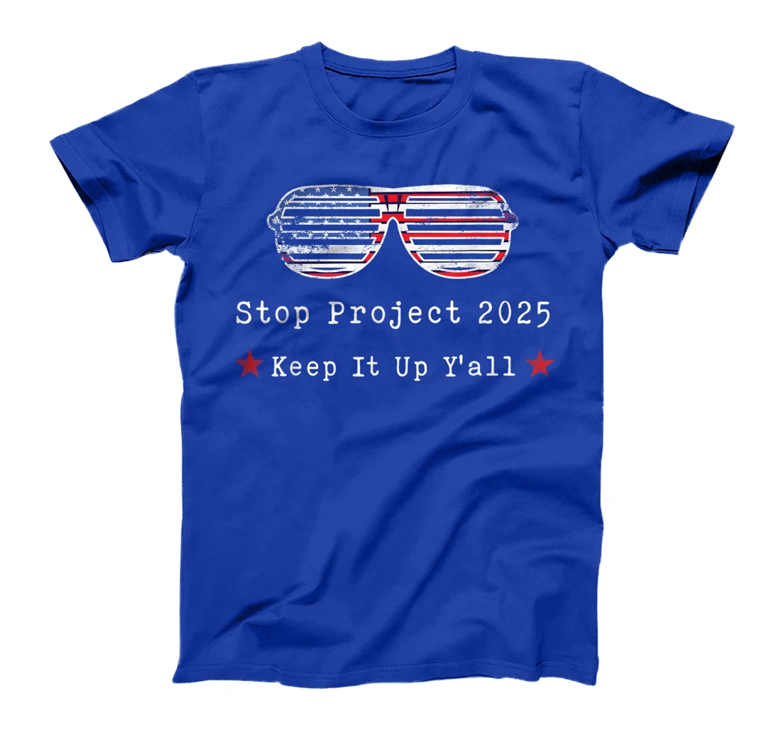 Stop Project 2025 pro Democracy Anti Trump Election 2024 T-Shirt