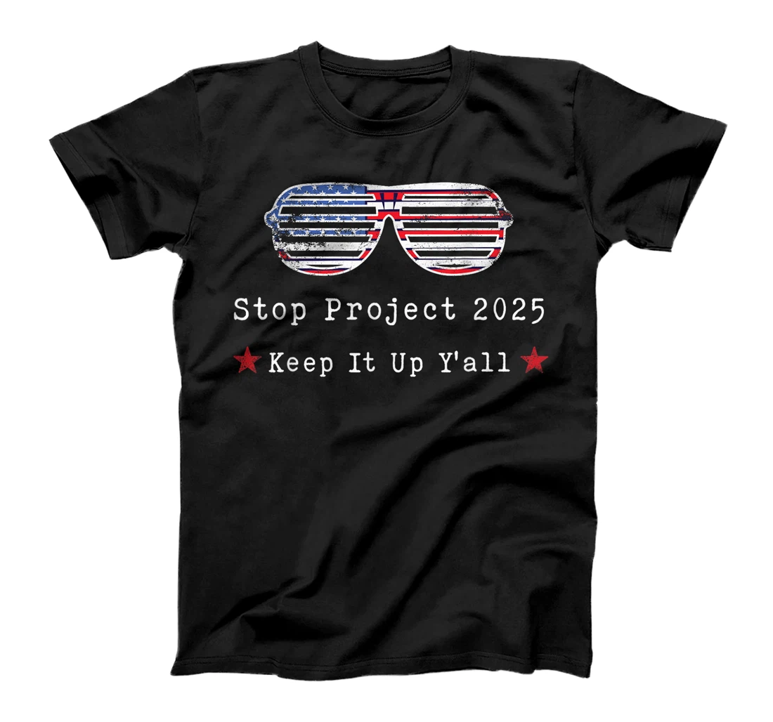 Stop Project 2025 pro Democracy Anti Trump Election 2024 T-Shirt