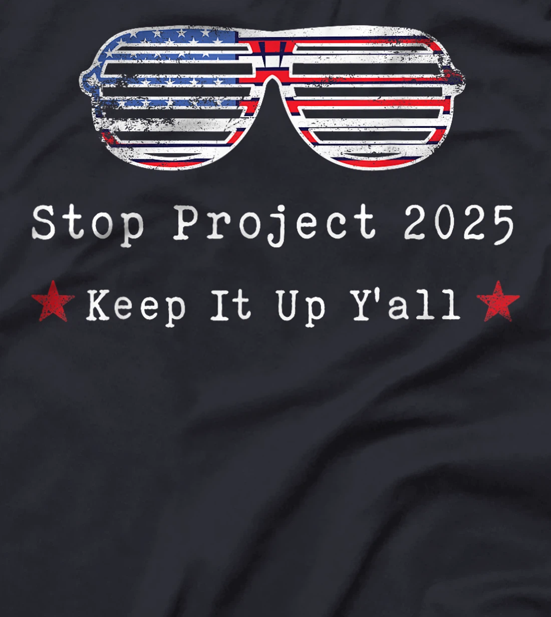 Stop Project 2025 pro Democracy Anti Trump Election 2024 T-Shirt