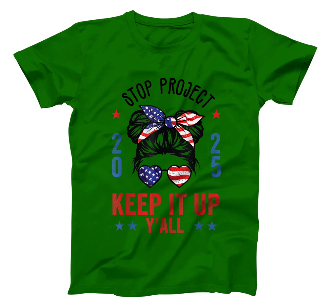 Stop Project 2025 pro Democracy Anti Trump Election 2024 T-Shirt