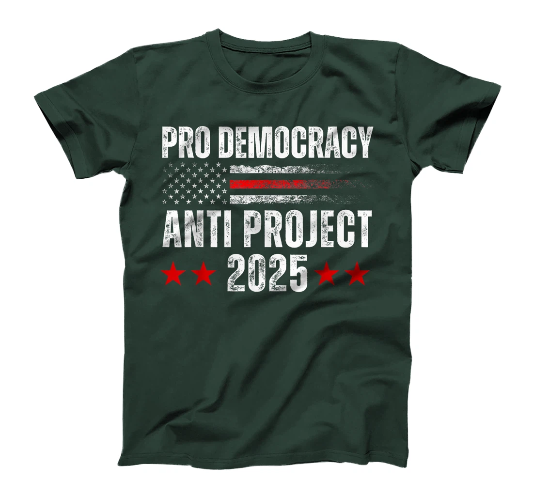Pro Democracy Anti Project 2025 Stop Project 2025 Anti Trump T-Shirt