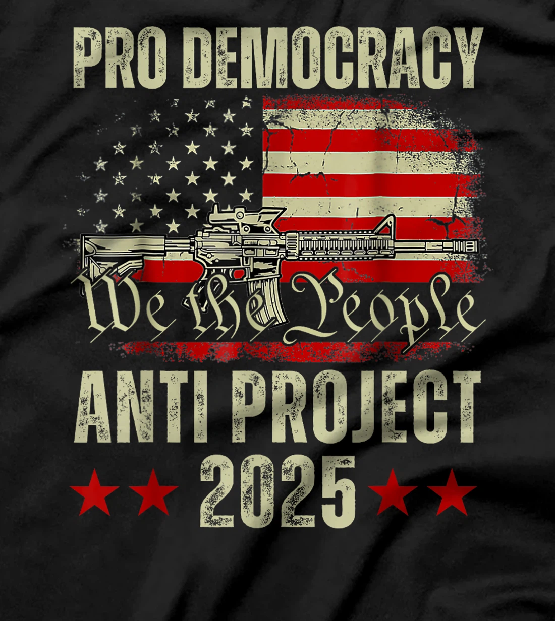 Pro Democracy Anti Project 2025 Stop Project 2025 Anti Trump T-Shirt