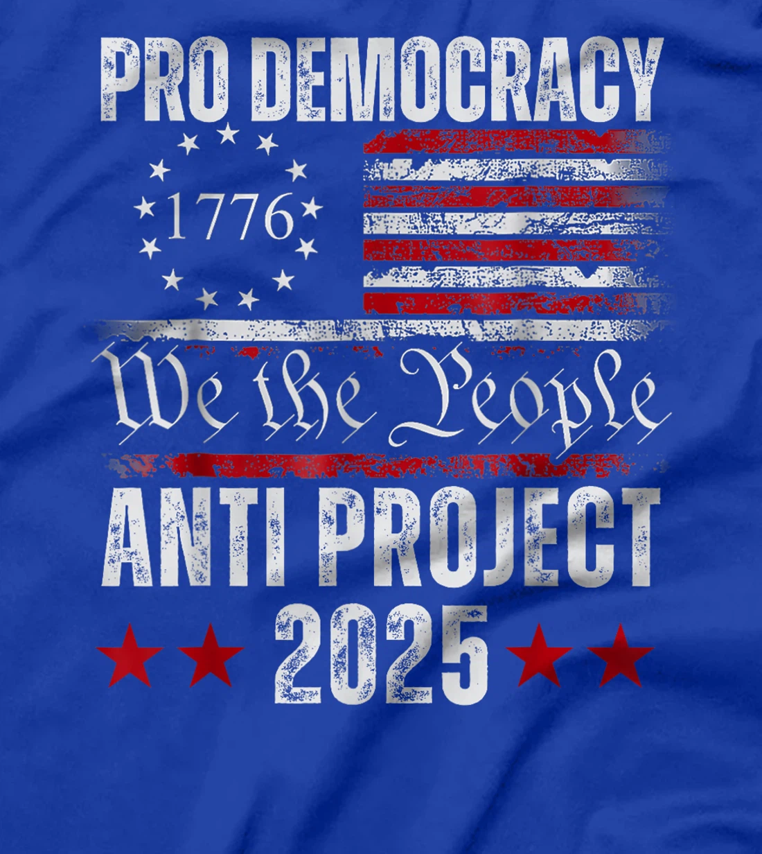 Pro Democracy Anti Project 2025 Stop Project 2025 Anti Trump T-Shirt