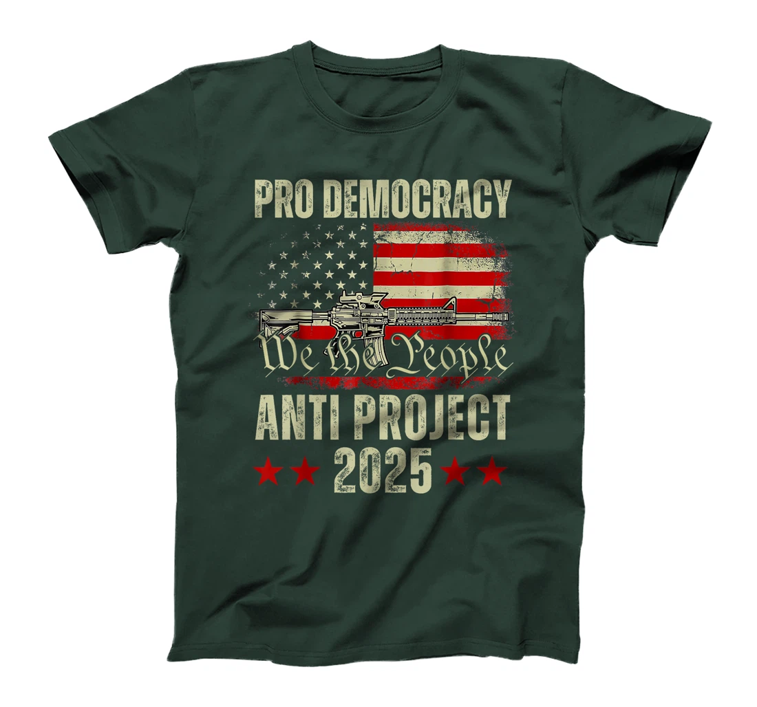 Pro Democracy Anti Project 2025 Stop Project 2025 Anti Trump T-Shirt