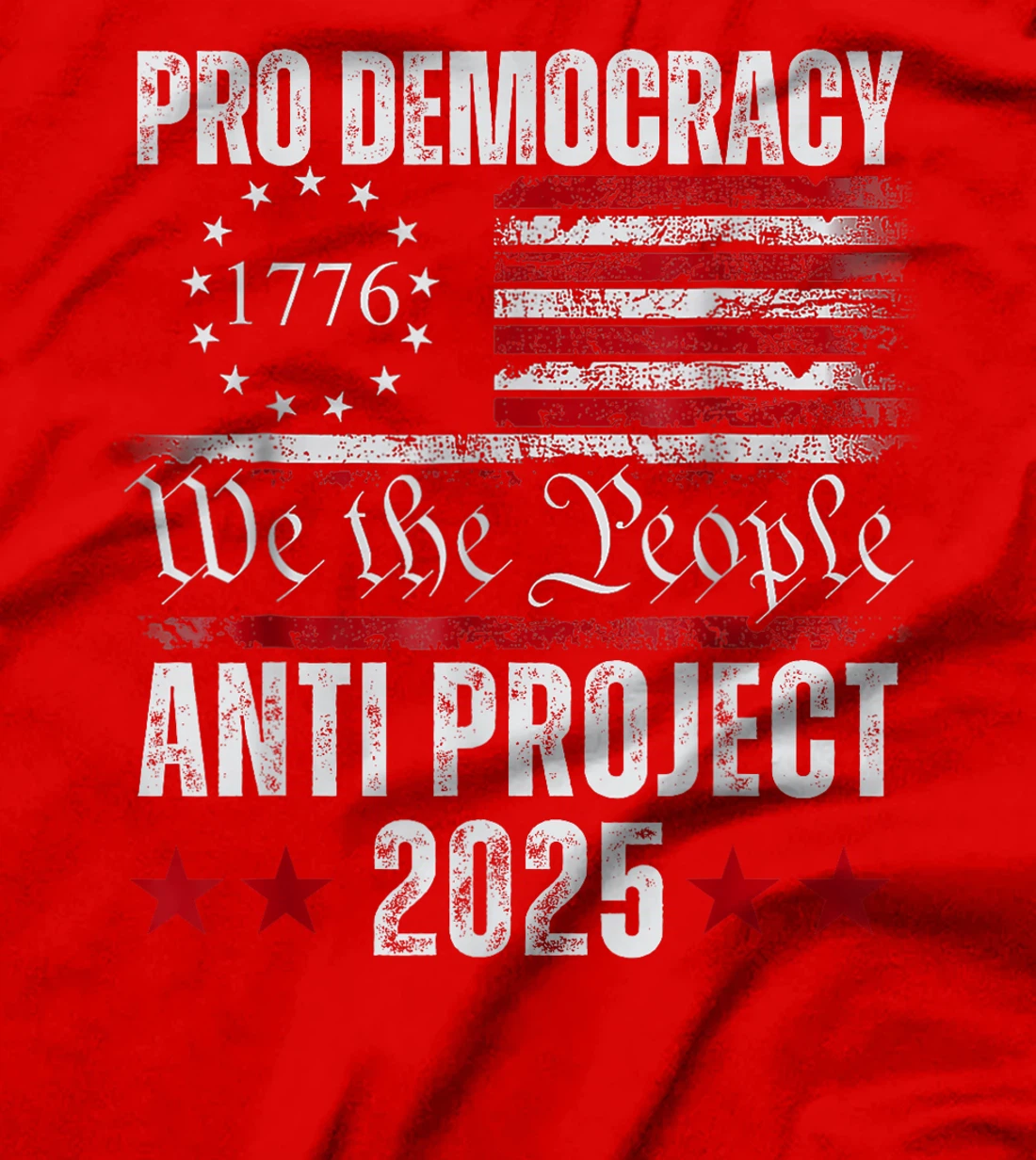 Pro Democracy Anti Project 2025 Stop Project 2025 Anti Trump T-Shirt