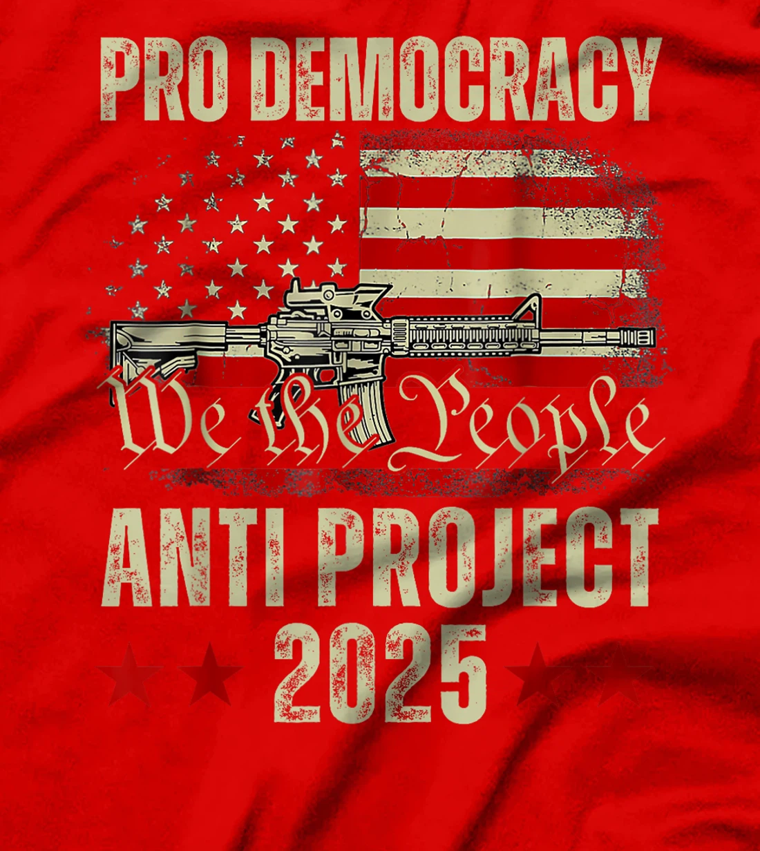 Pro Democracy Anti Project 2025 Stop Project 2025 Anti Trump T-Shirt