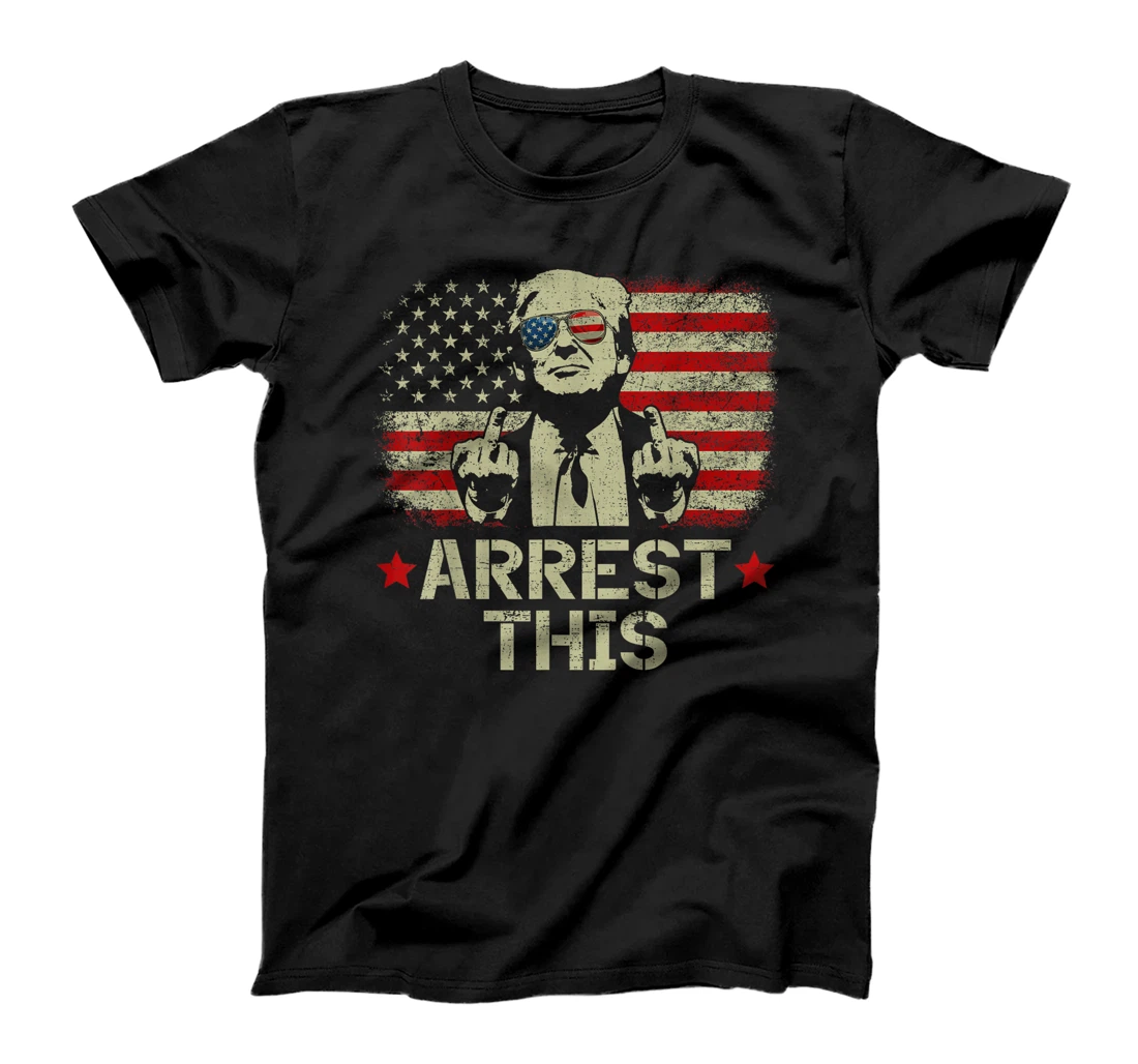 Funny Trump Arrest This Donald Trump Middle Finger President T-Shirt