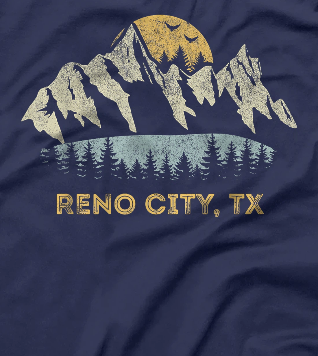 Reno City Texas Mountain Sunset Sunrise TX T-Shirt