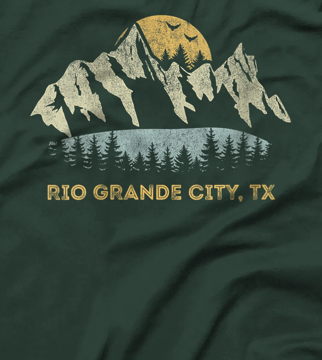 Womens Rio Grande City Texas Mountain Sunset Sunrise TX T-Shirt