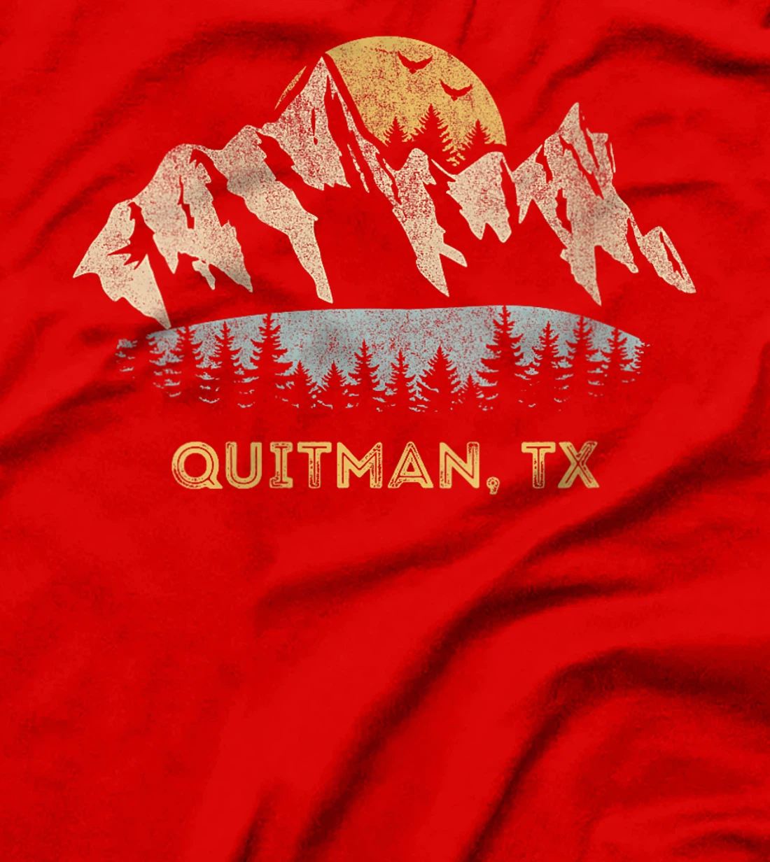Womens Quitman Texas Mountain Sunset Sunrise TX T-Shirt
