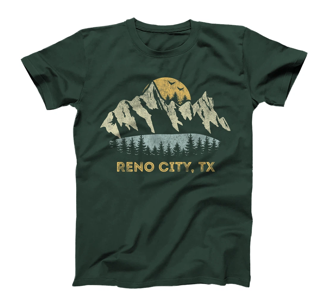 Reno City Texas Mountain Sunset Sunrise TX T-Shirt