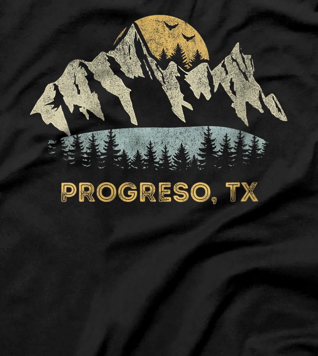 Womens Progreso Texas Mountain Sunset Sunrise TX T-Shirt