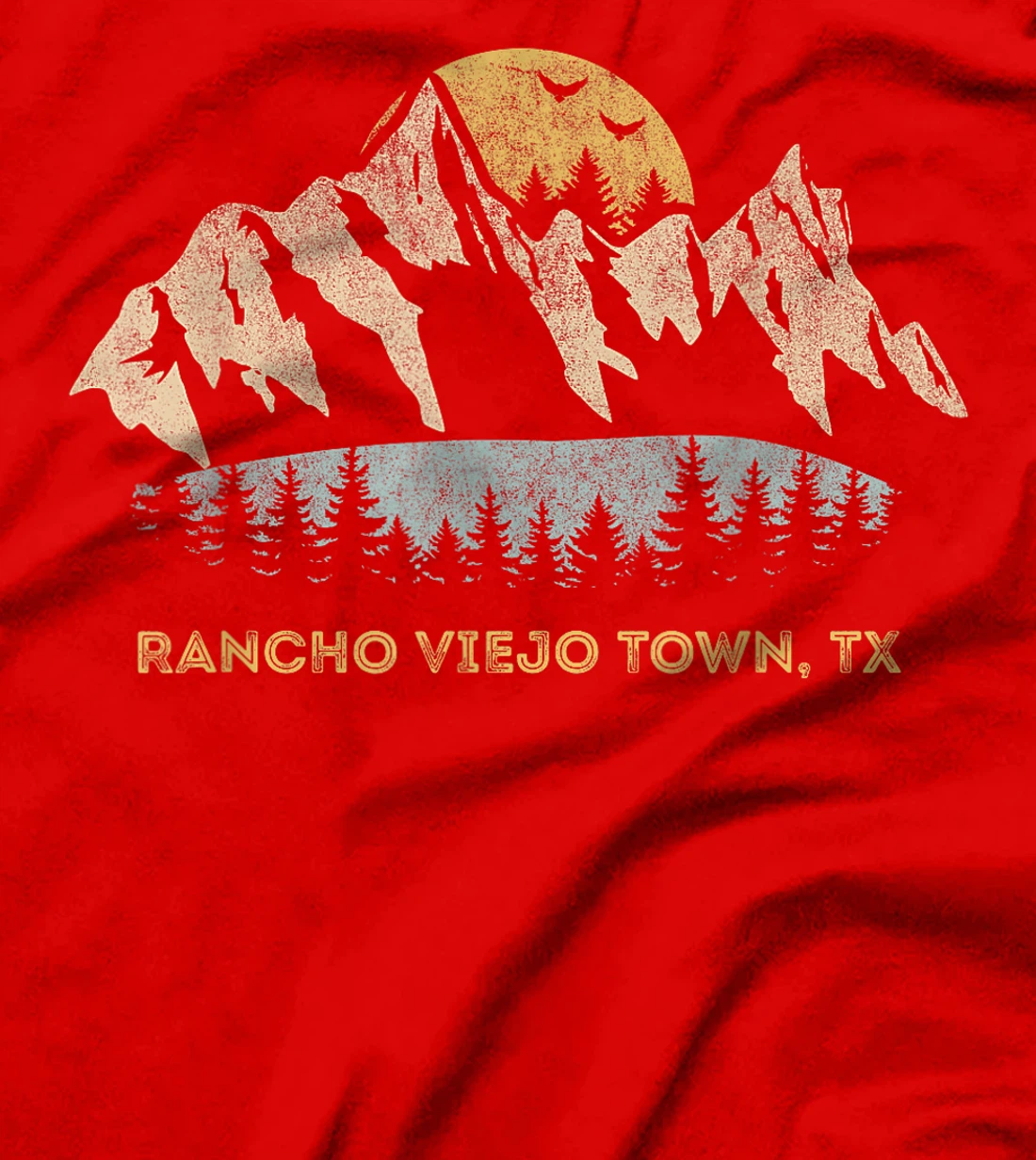 Rancho Viejo Town Texas Mountain Sunset Sunrise TX T-Shirt