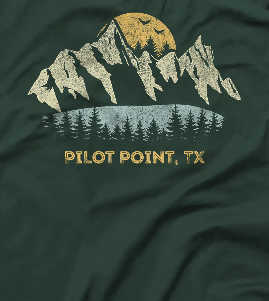 Pilot Point Texas Mountain Sunset Sunrise TX Premium T-Shirt
