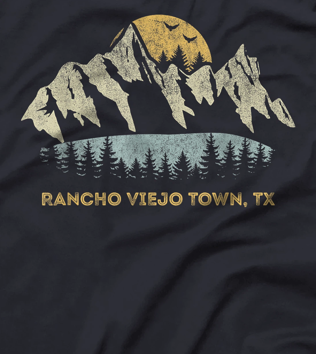 Rancho Viejo Town Texas Mountain Sunset Sunrise TX T-Shirt