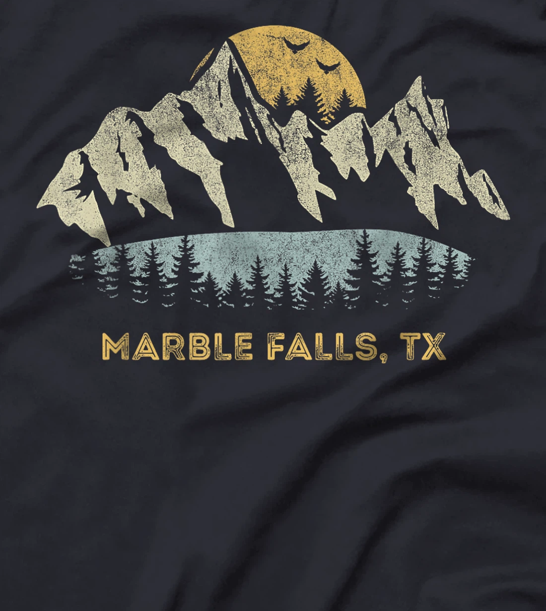 Marble Falls Texas Mountain Sunset Sunrise TX T-Shirt