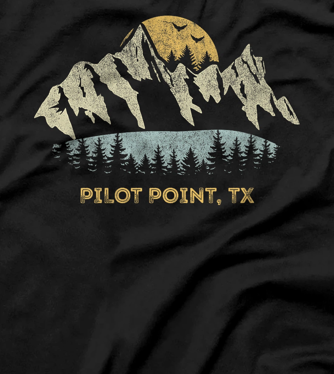 Pilot Point Texas Mountain Sunset Sunrise TX Premium T-Shirt