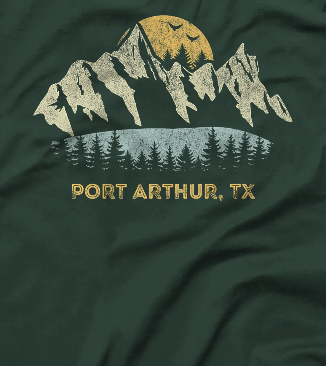Port Arthur Texas Mountain Sunset Sunrise TX Premium T-Shirt